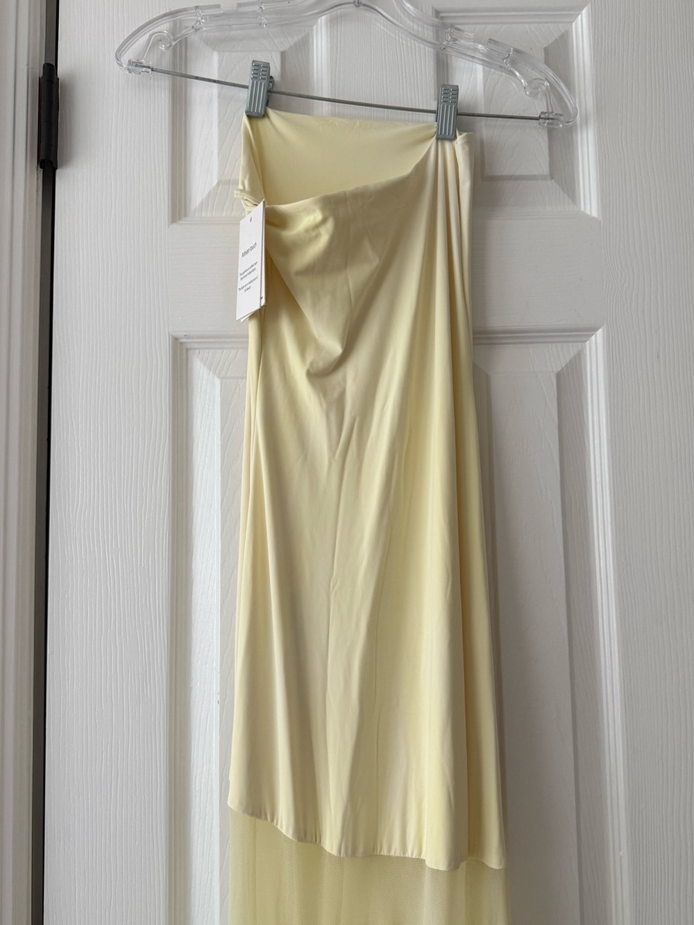DEME by Gabriella Dahlia Strapless Gown Maxi Dress Butter Yellow *FLAWED* - Picture 6 of 12